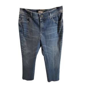 Lee Perfect Fit Mid Rise Straight Leg Flap Pocket Y2K Jeans Women's 16 Medium